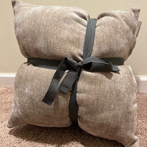 2021 18" x 18" Toss Pillows 2 Pack Beige